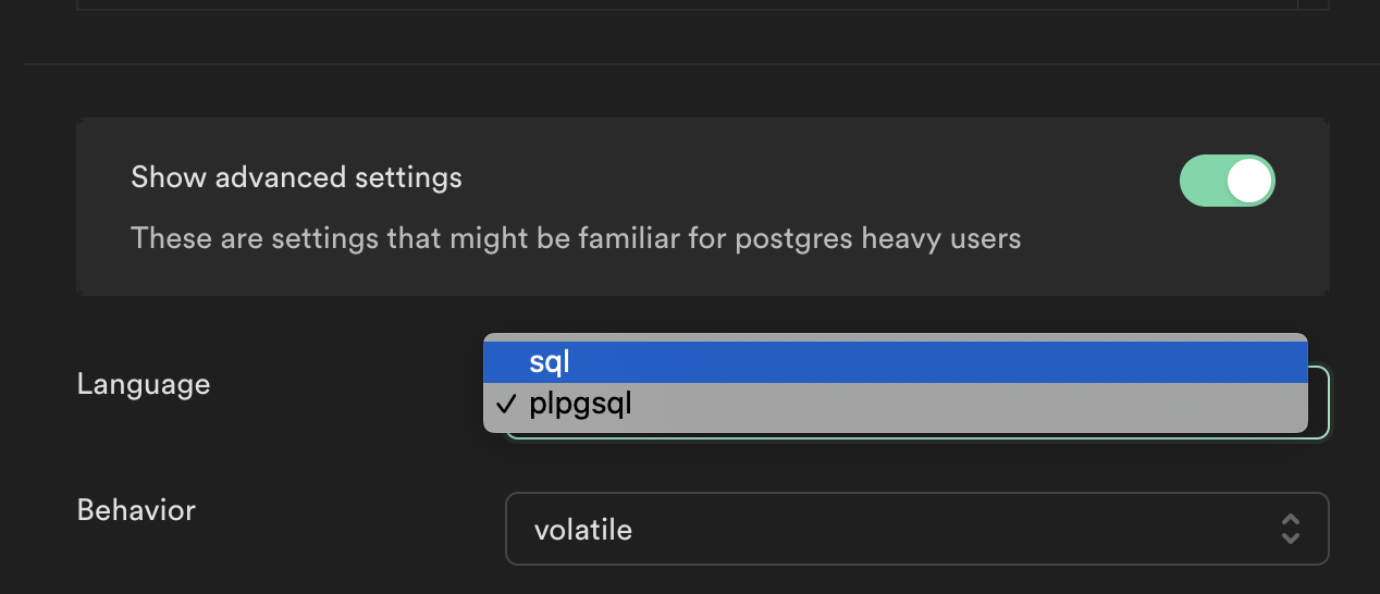 Database Functions: plv8 Language is missing when creating Function in ...