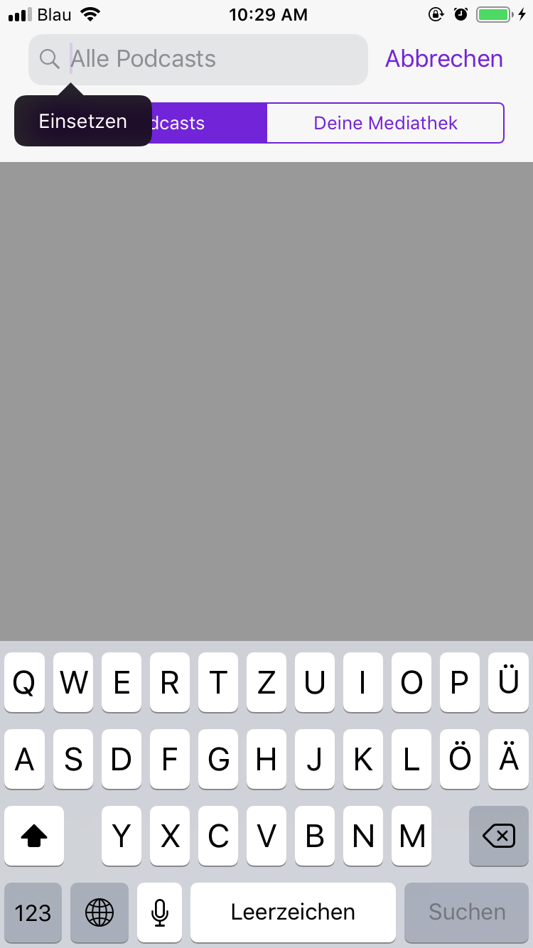 iOS-DE-Einsetzen
