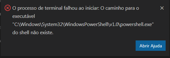 Error terminal VS Code Power Shell Windows · Issue #133098 · microsoft ...