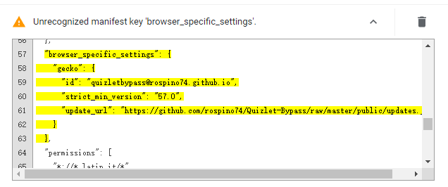 Chrome and Edge extions repoted errors as the extentions doesn't work ...