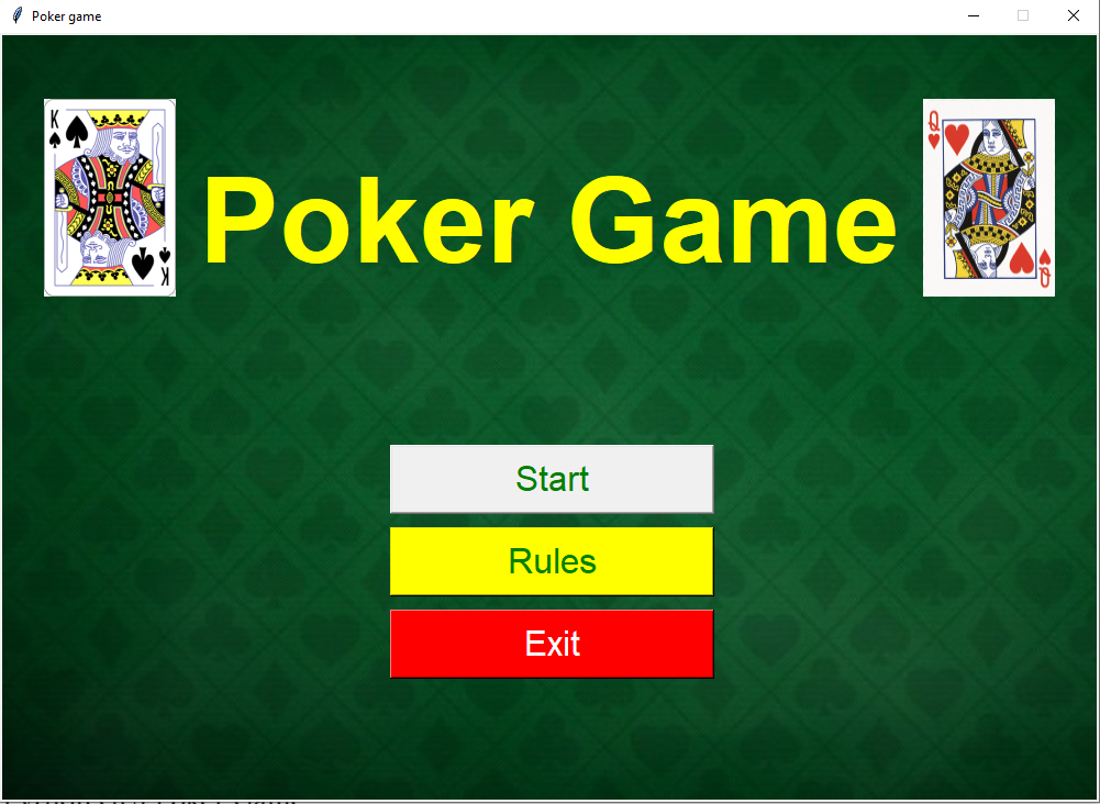 GitHub - Sorracha-A/Python-Project-SE: Simple python gui poker game by ...