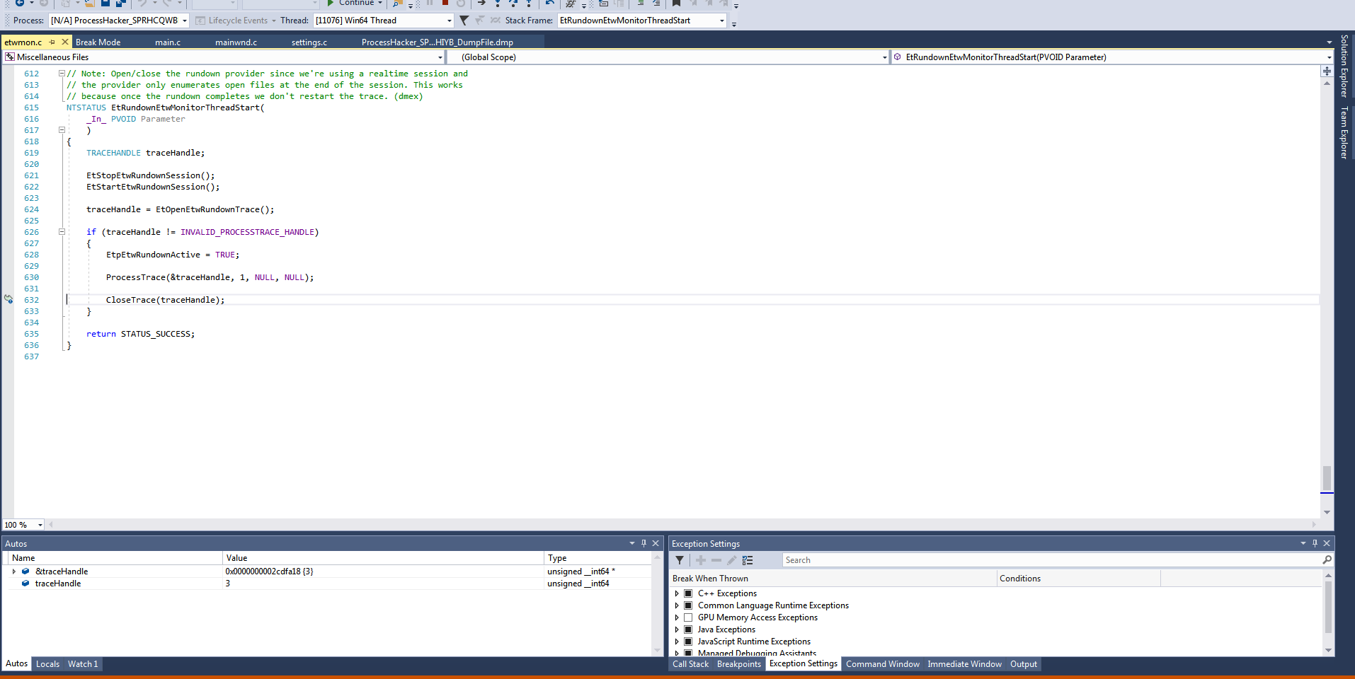 Exception 0xC0000225 on v3.0.8535.4008 Git-1048ad22 after
