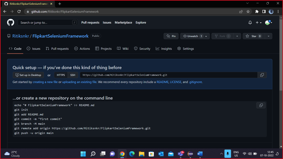 GitHub - Ritiksnkr/FlipkartSeleniumFramework · GitHub