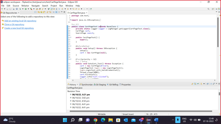 GitHub - Ritiksnkr/FlipkartSeleniumFramework · GitHub