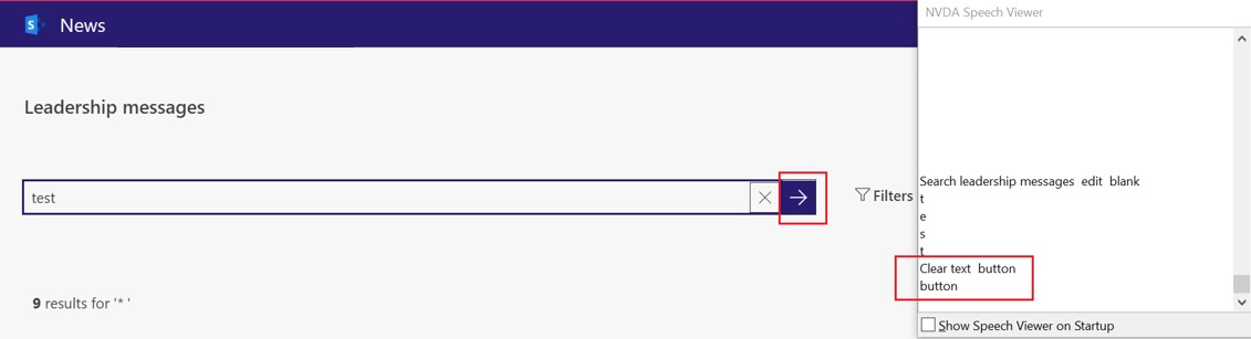 Accessible name is not provided for the interactive element (search ...
