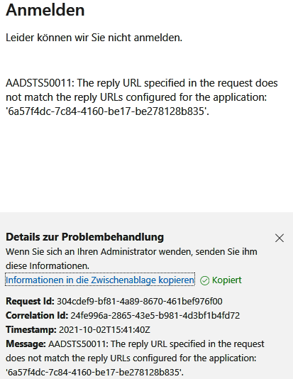 AADSTS90002: Tenant 'token' not found. Check to make sure you have