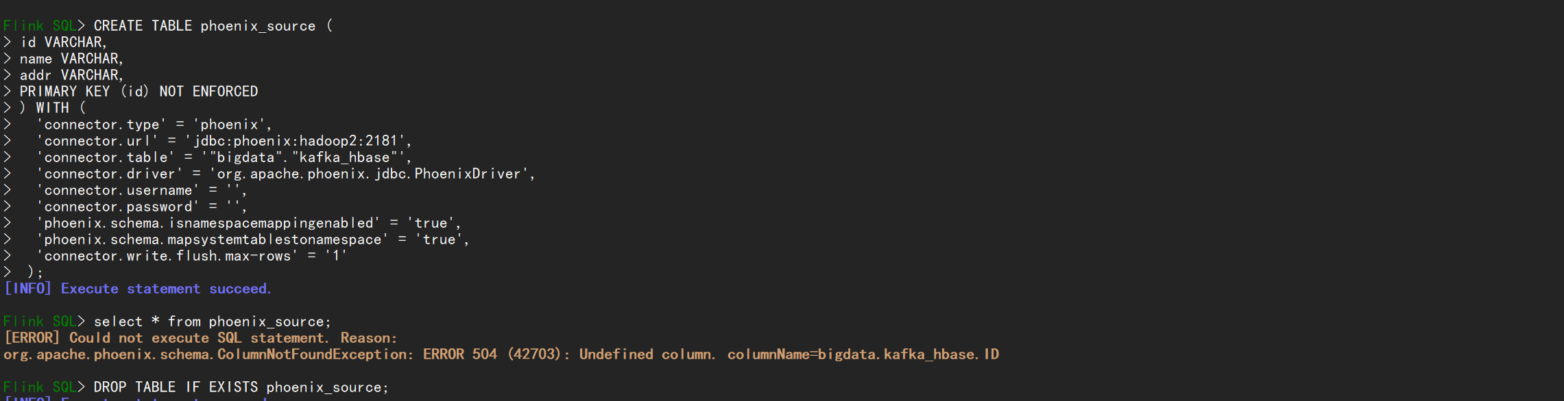[Bug] [dlink-connector-phoenix-1.13] 无法获取phoenix 映射的hbase的表 · Issue ...