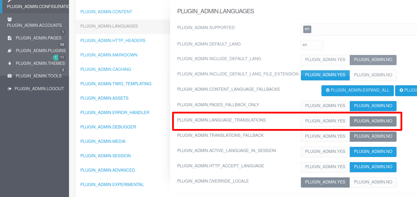 Grav 1.7.3 + Admin 1.10.2 - Display labels names and not values · Issue ...