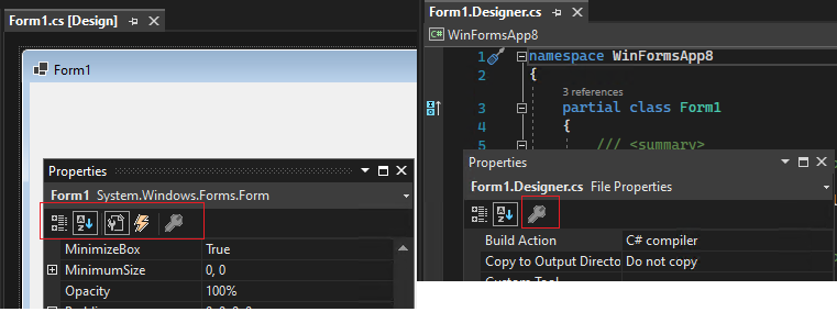 Odd icons in Properties window in Dark theme · Issue #6012 · dotnet ...