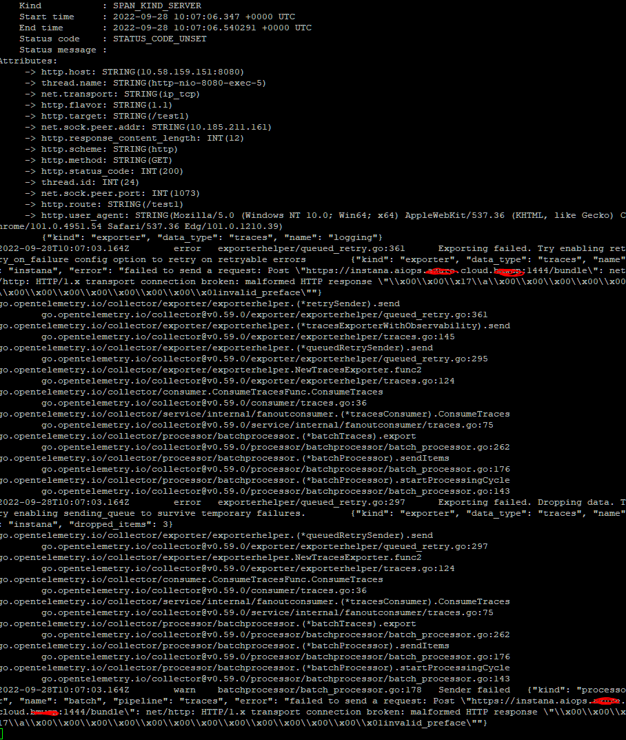 Instana exporter get invalid response when enable https · Issue #14595 ...