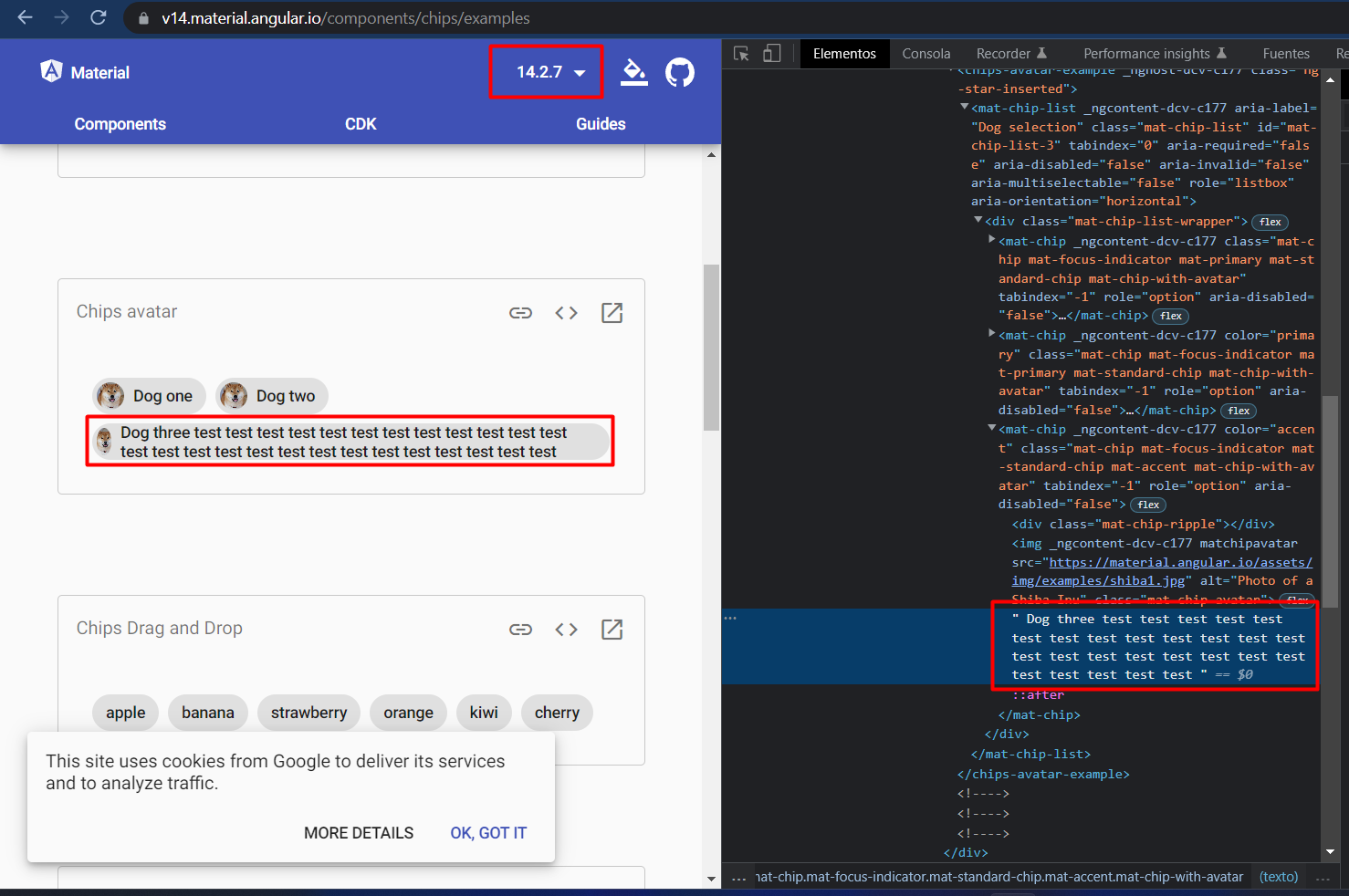 bug(matchipoption) overflows the content of a chip not respecting
