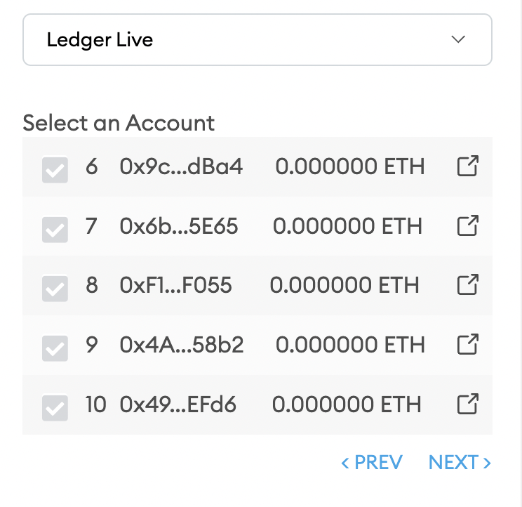 Ledger Unable to find addresses which used in MM with Ledger Live