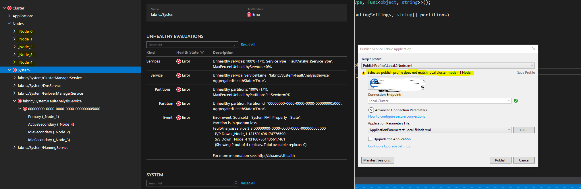 Since upgrading to Service Fabric SDK 3.0 and VS 15.5.6 the local