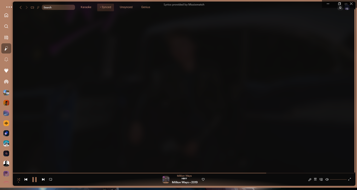Custom Apps "Lyrics" on Synced tab is way to high up to see the Synced ...