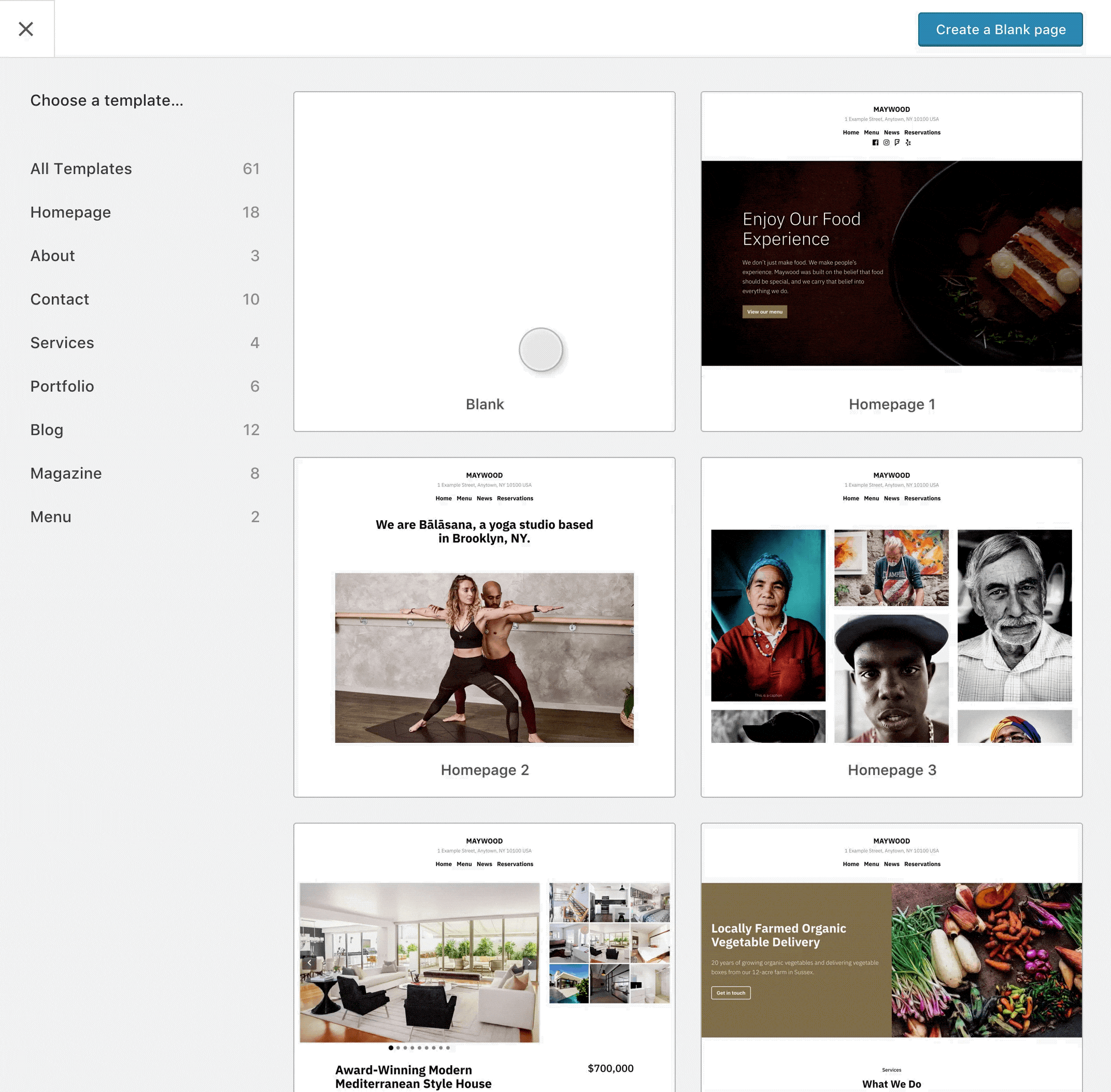 template-selector