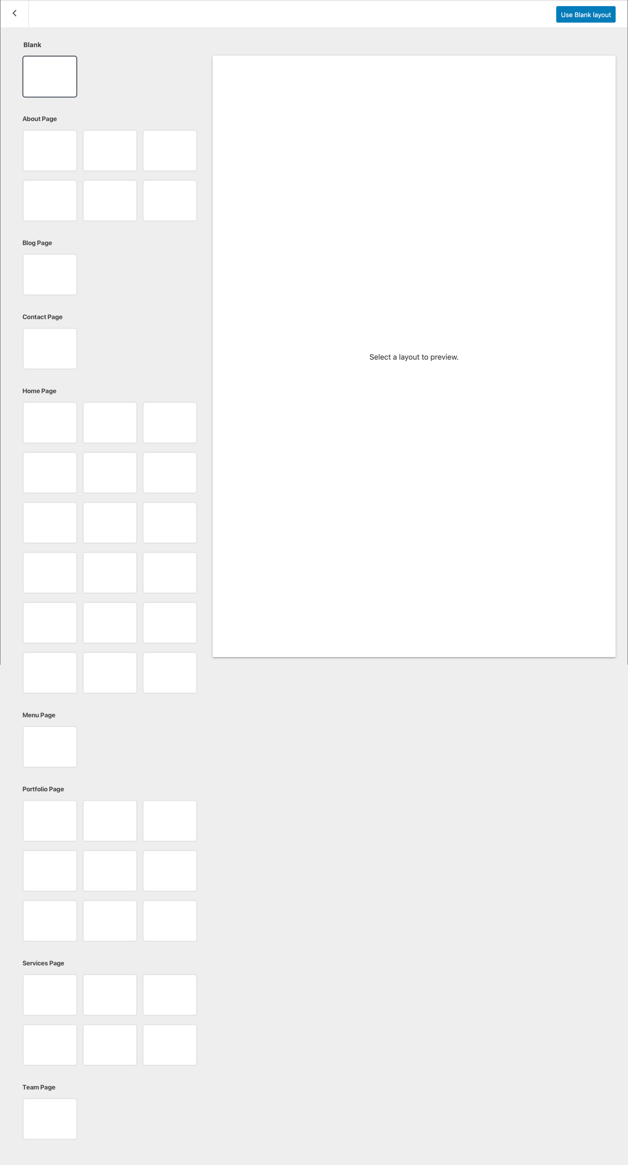 page-layout-selector