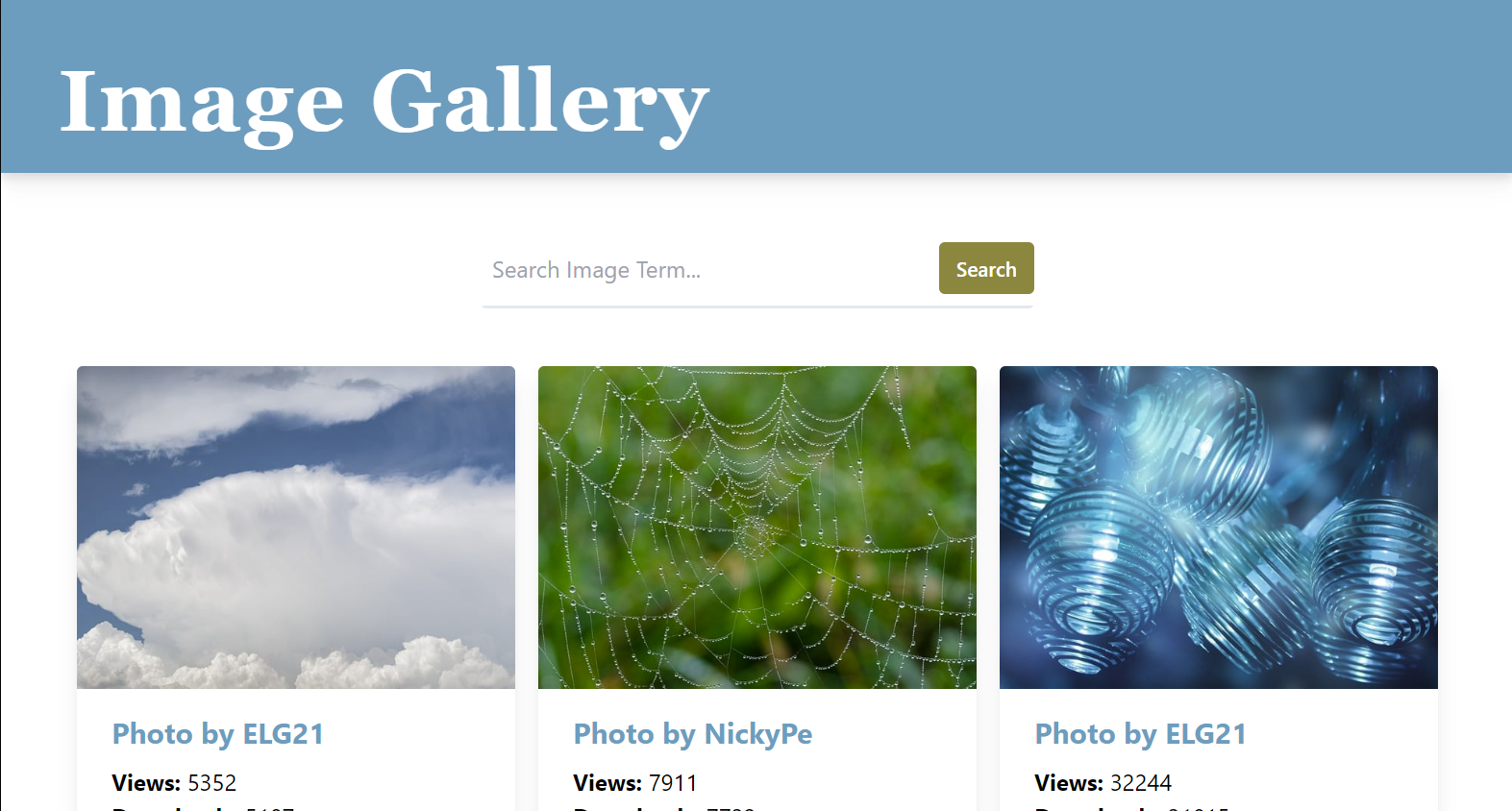 GitHub - pnhalim/image-gallery: Image Gallery using React and Tailwind CSS
