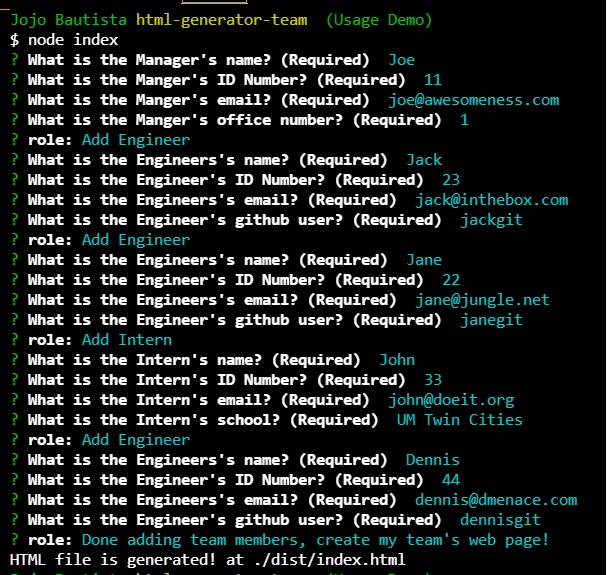 GitHub - jojobautistaum/html-generator-team