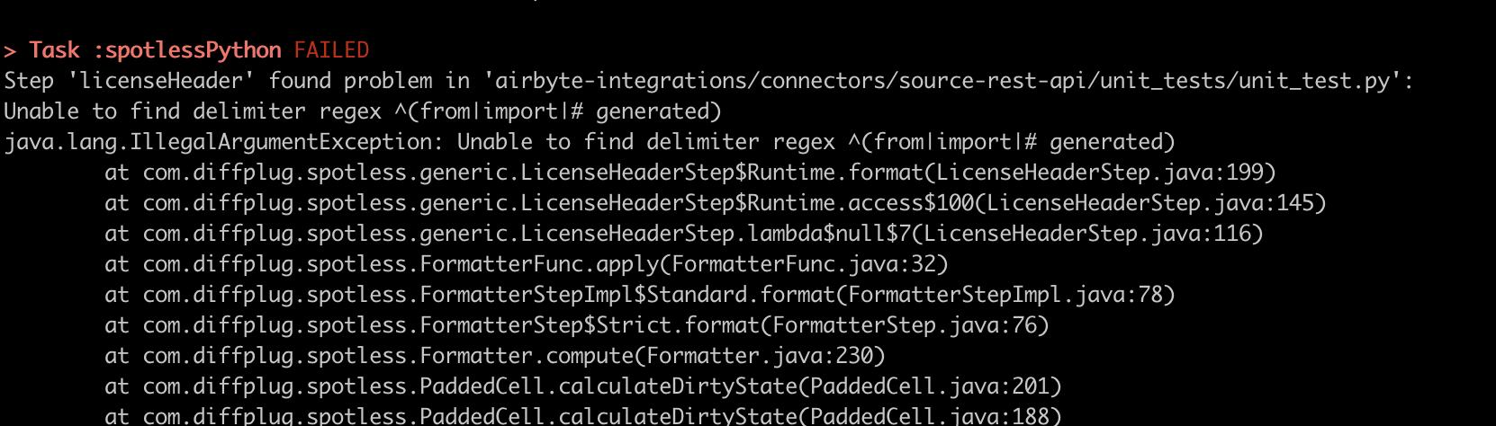 Python linter fails on files with no imports · Issue #776 · airbytehq ...