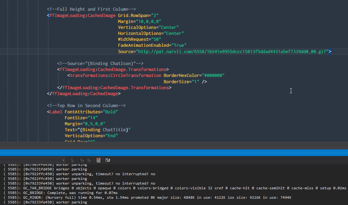 CachedImage with GIF causes Nursery to give a warning/error. · Issue ...