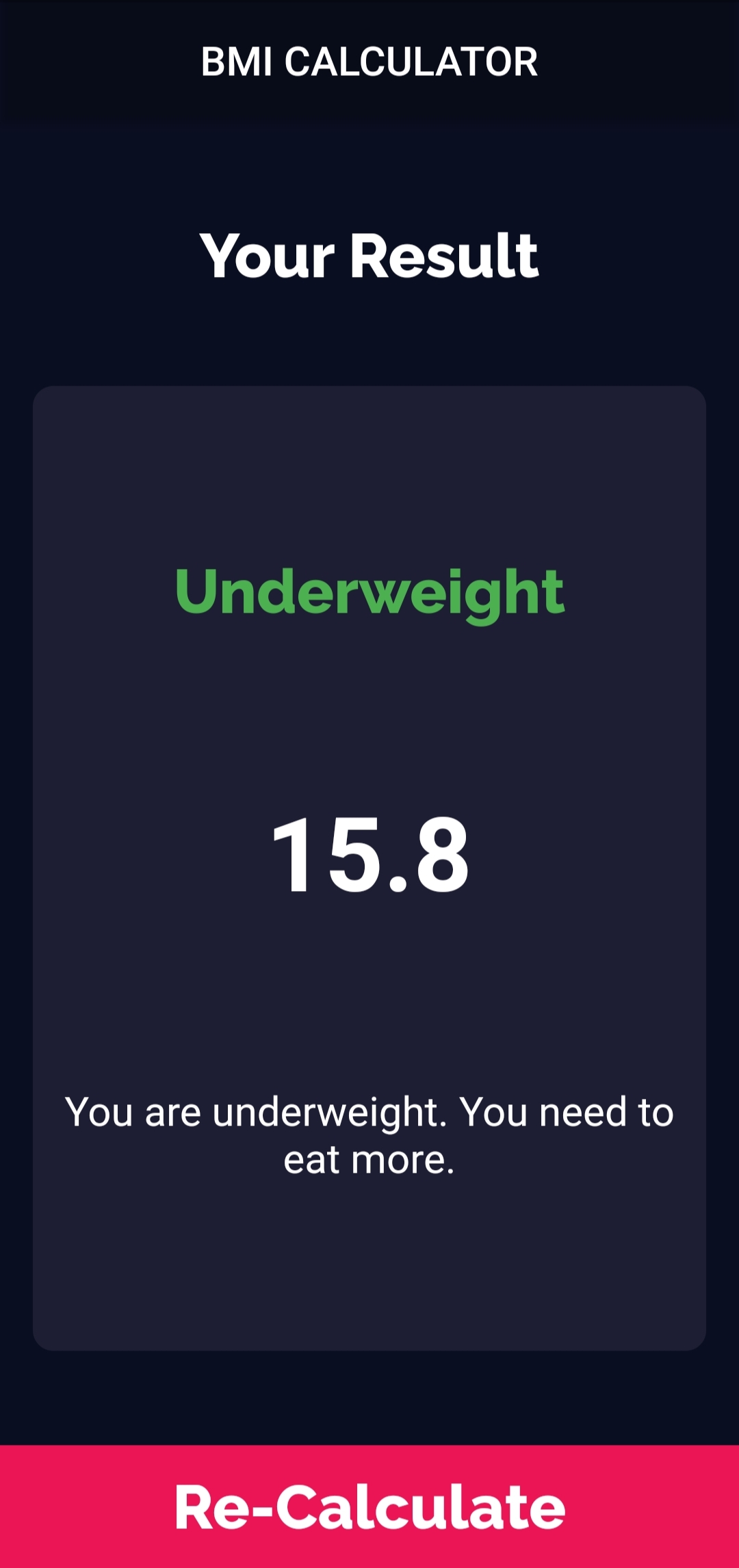 GitHub mrrsr/BMICALCULATOR A BMI calculator