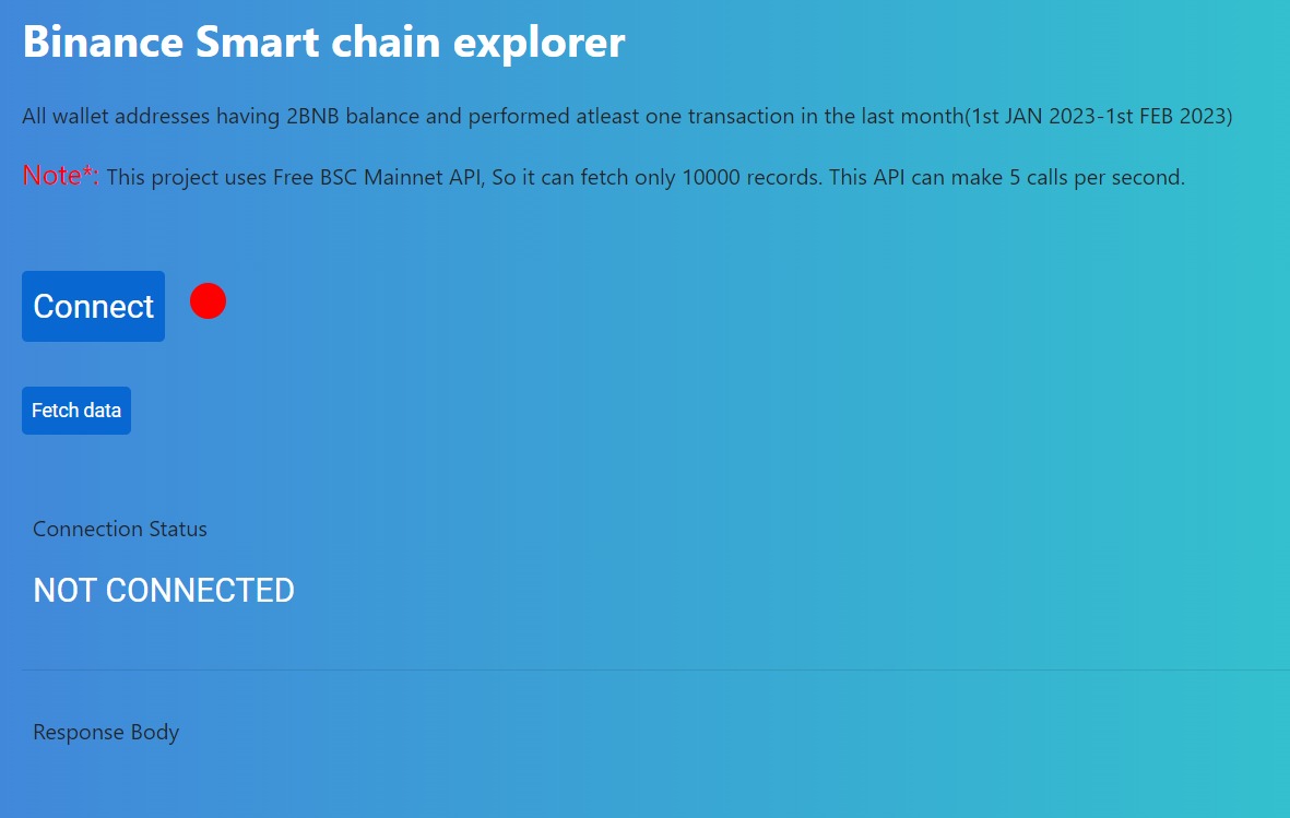 GitHub - Yogesh01000100/BSCchainexplorer: This is a web application ...
