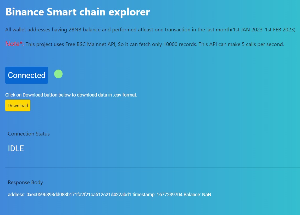 GitHub - Yogesh01000100/BSCchainexplorer: This is a web application ...