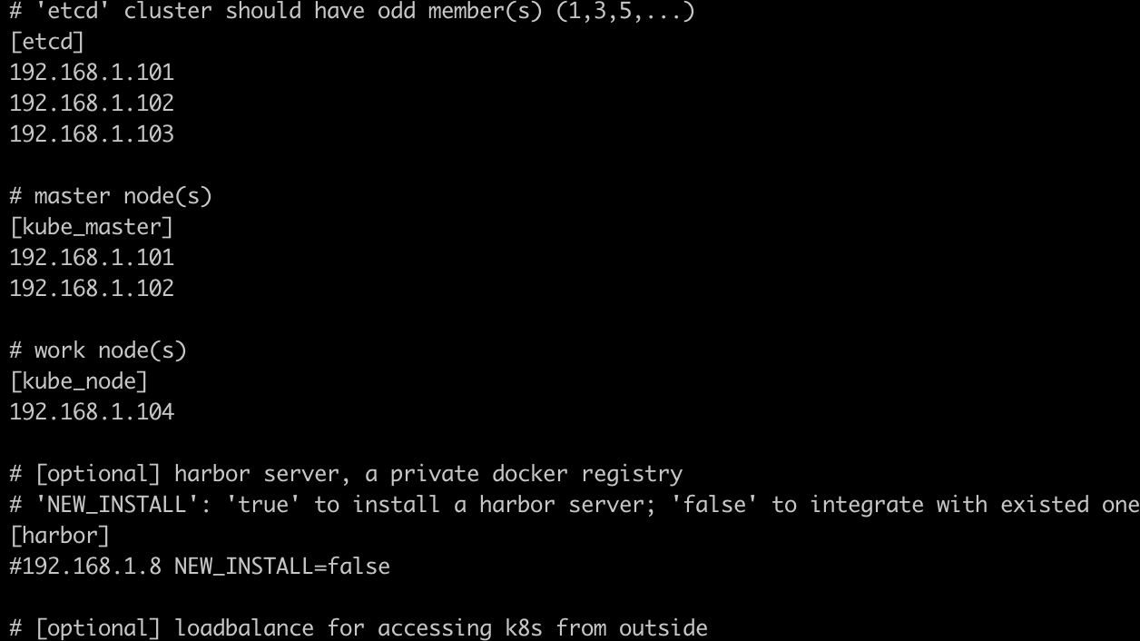 prepare : ansible 控制端写入命令别名 · Issue #1216 · easzlab/kubeasz · GitHub