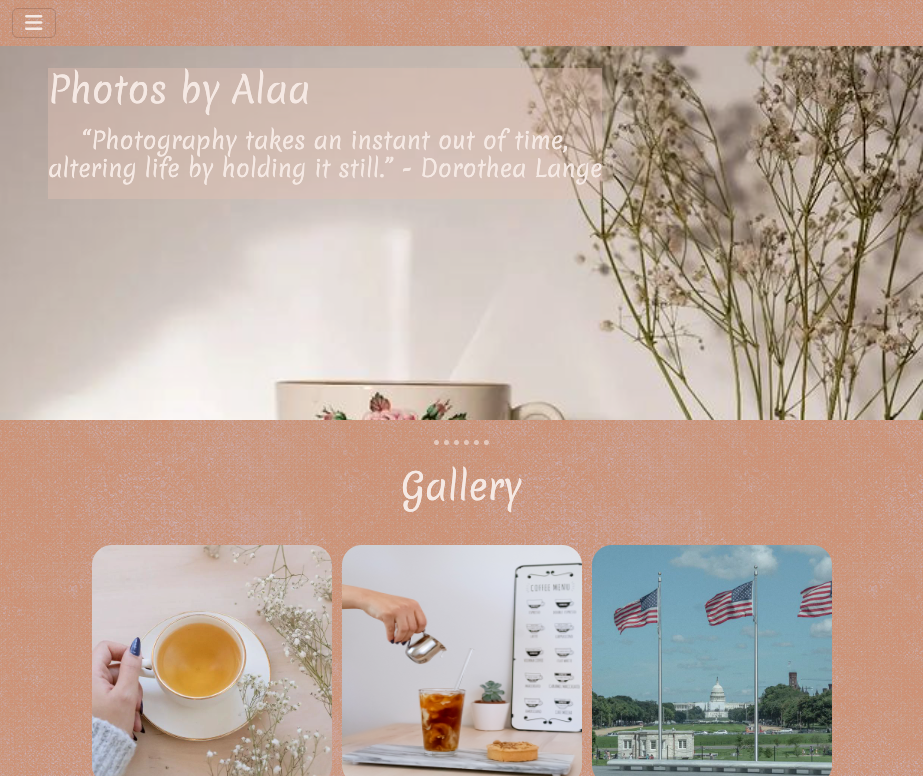 GitHub - AhmedAlkh/pbav3: Photos by Alaa - Photography website