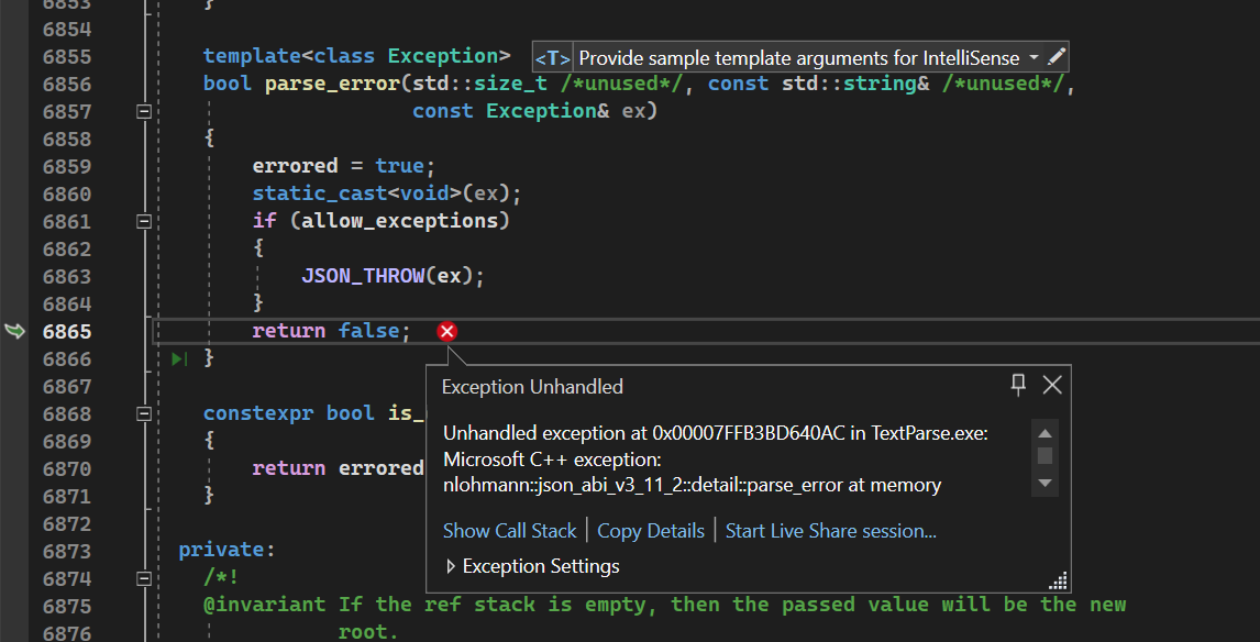 Json parsing error despite being accepted · nlohmann json · Discussion ...