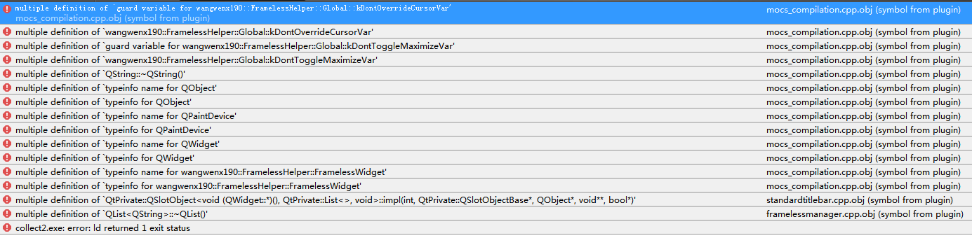 Windows 系统下 Release 编译出错 · Issue #165 · wangwenx190/framelesshelper ...