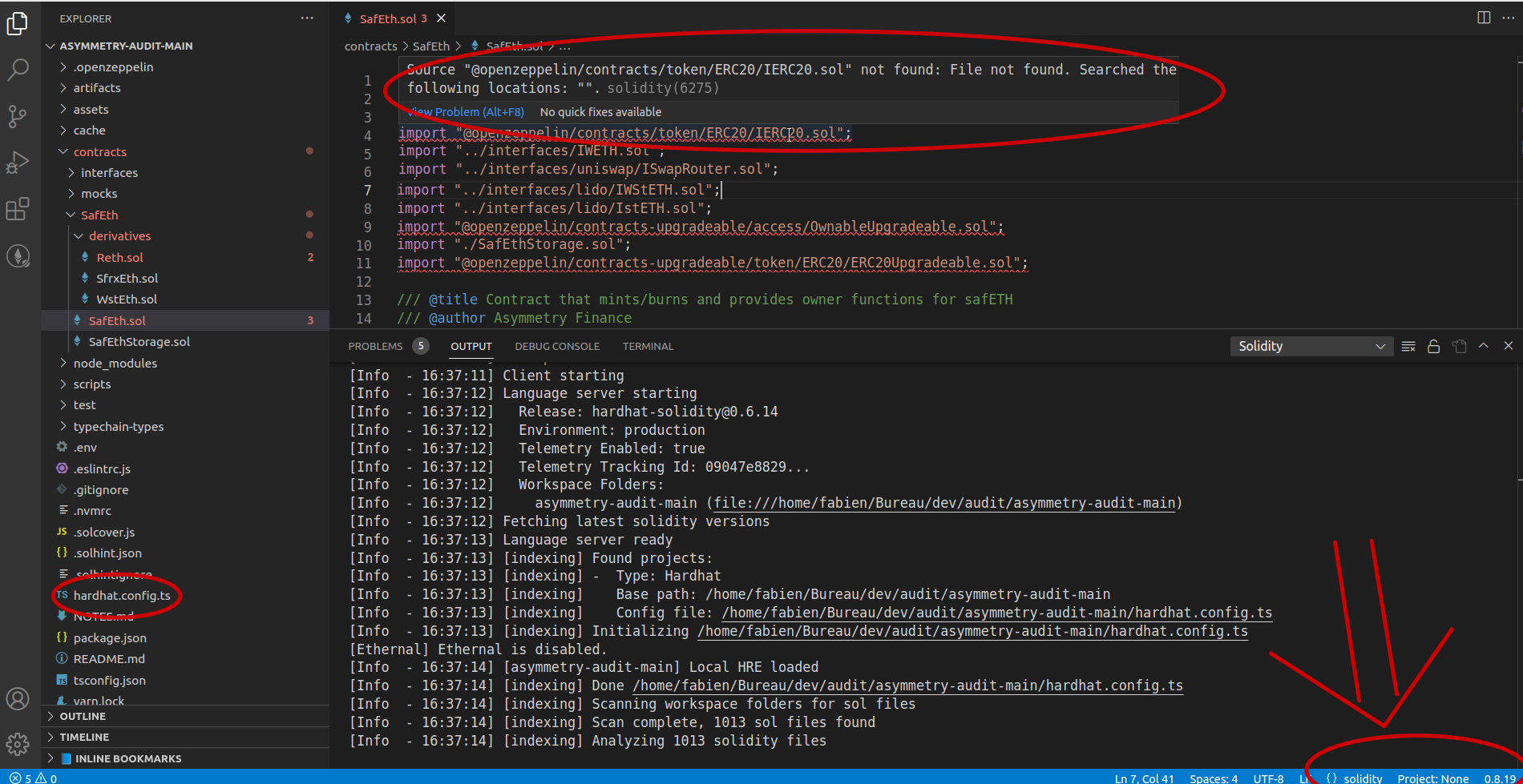 Project file not found in the repository · Issue 445 · NomicFoundation