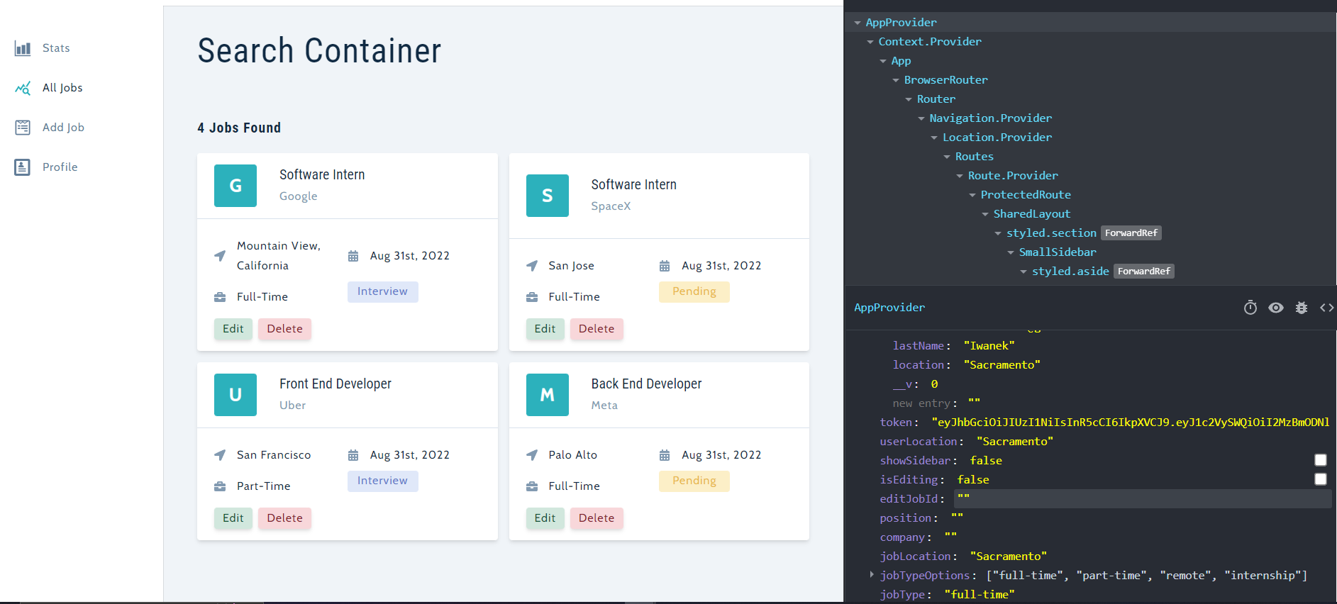 GitHub - Mike11199/applyYourSelf-Job-Tracker: Full stack MERN Project.