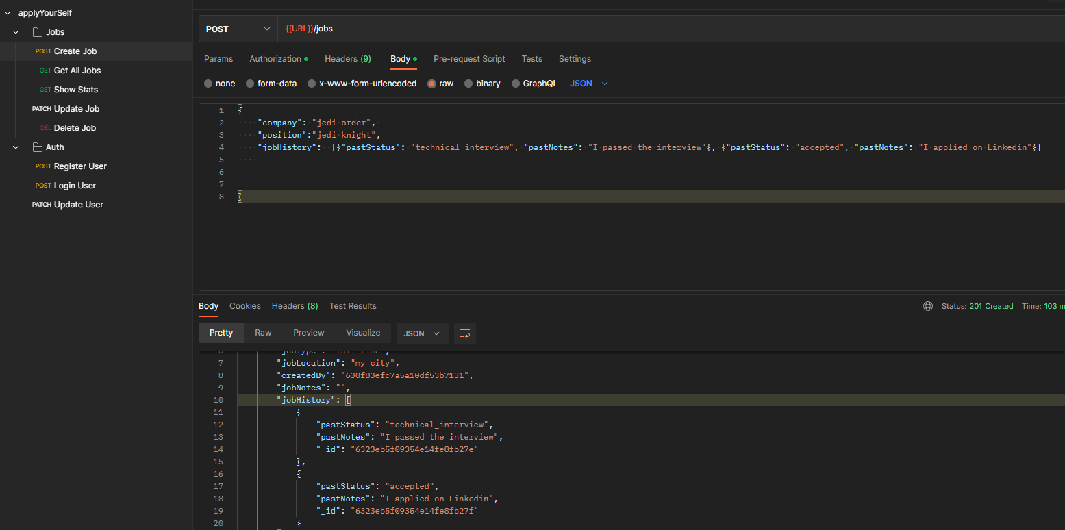 GitHub - Mike11199/applyYourSelf-Job-Tracker: Full stack MERN Project.