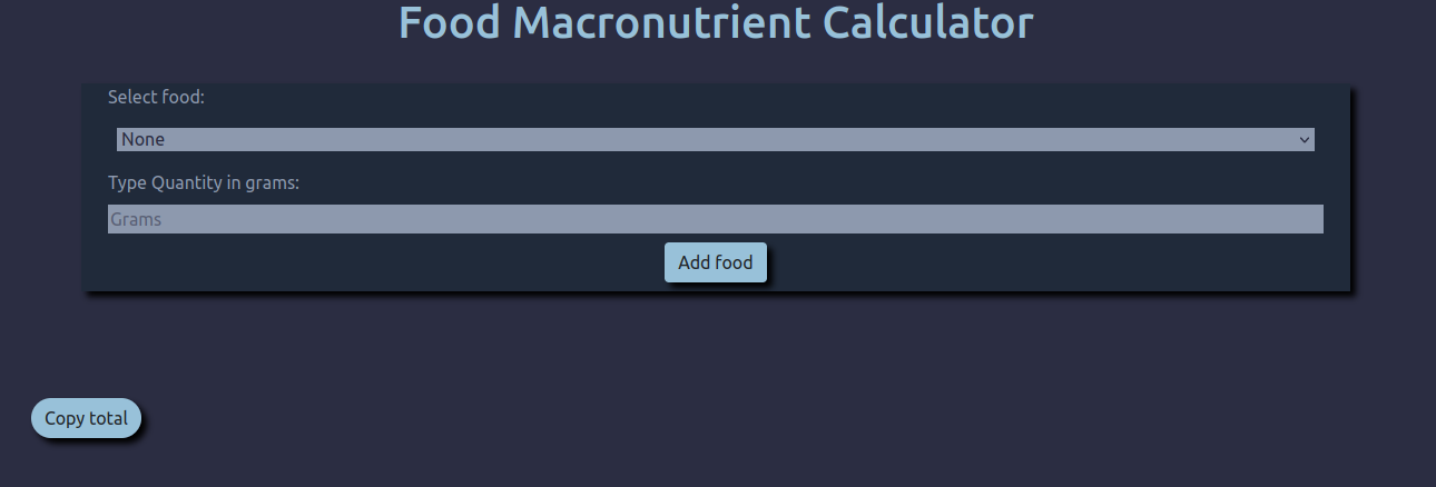 GitHub - Abzazuet/Macronutrient-Calculator