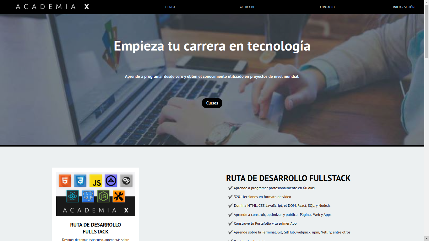 GitHub - MartinAlexanderFloresTorres/academiaxreplica: academia x ...