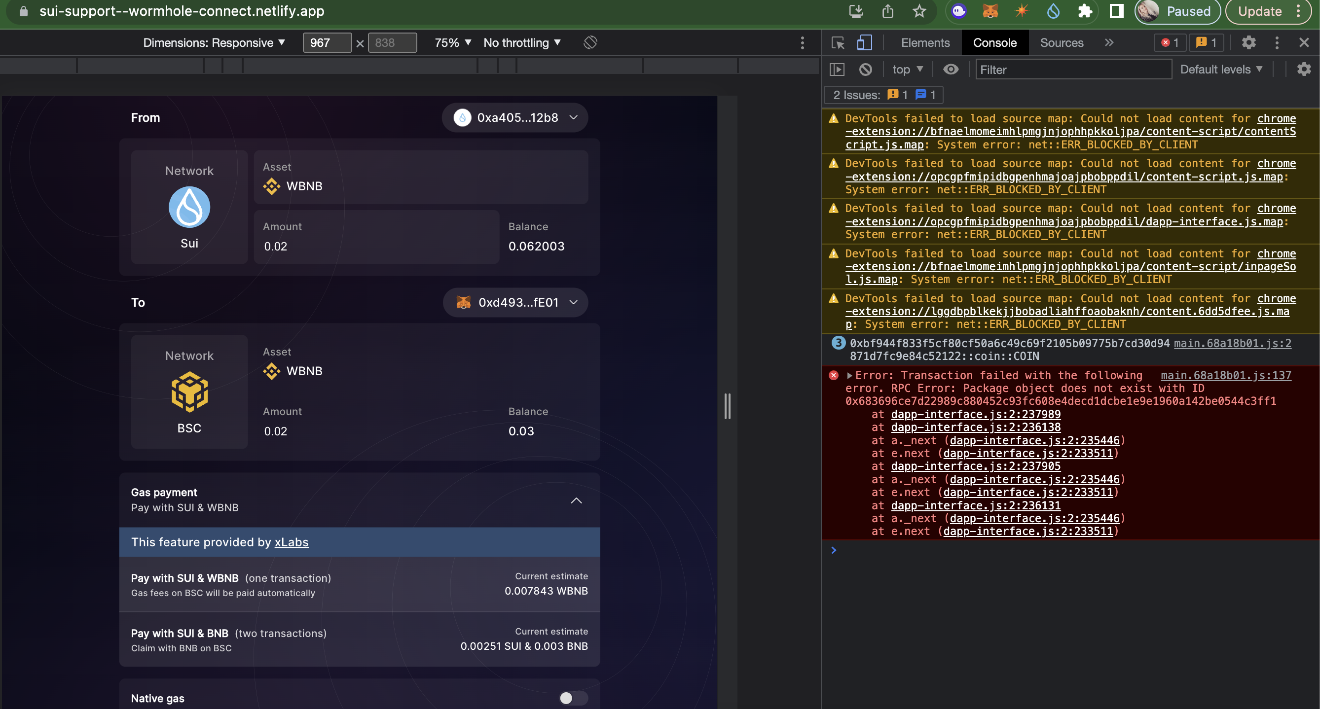 [QA] "RPC Error: Package object does not exist with ID " from source ...