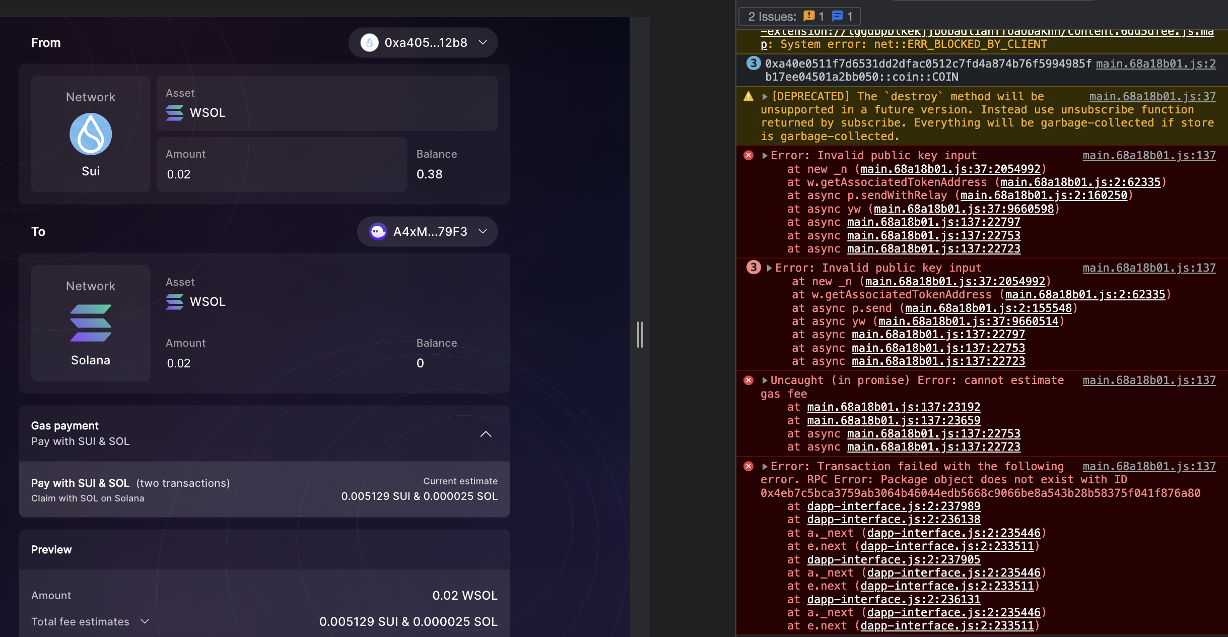 [QA] "RPC Error: Package object does not exist with ID " from source ...