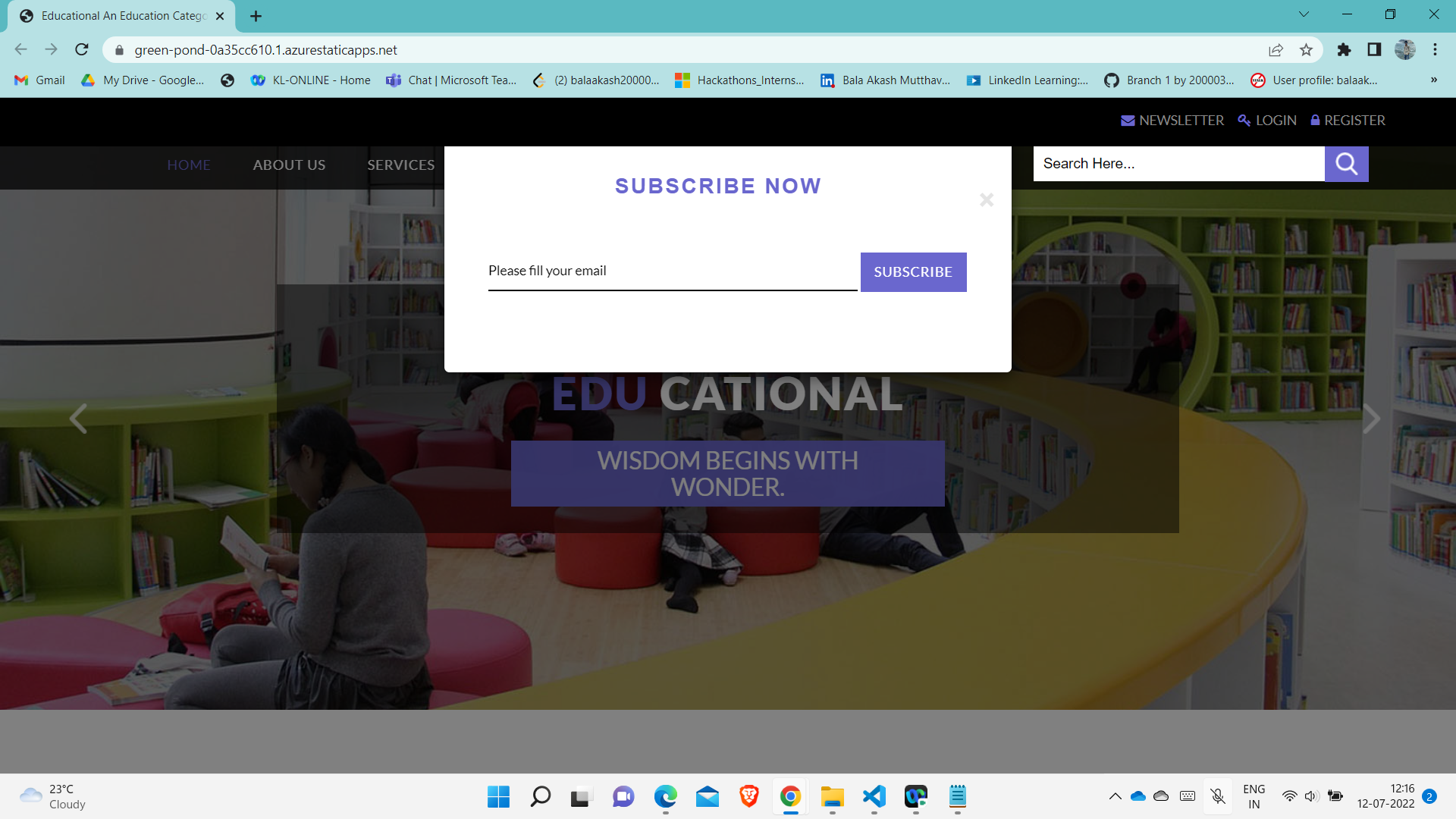 GitHub - BalaAkash2863/education: This is my final project for Future ...