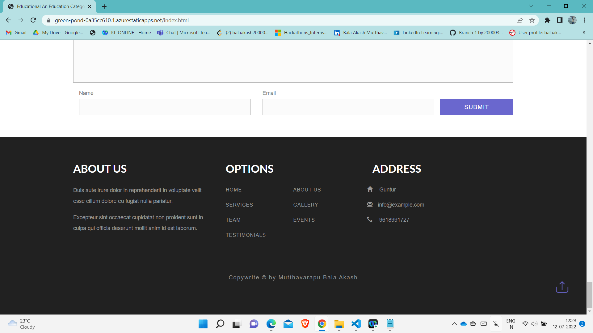 GitHub - BalaAkash2863/education: This is my final project for Future ...