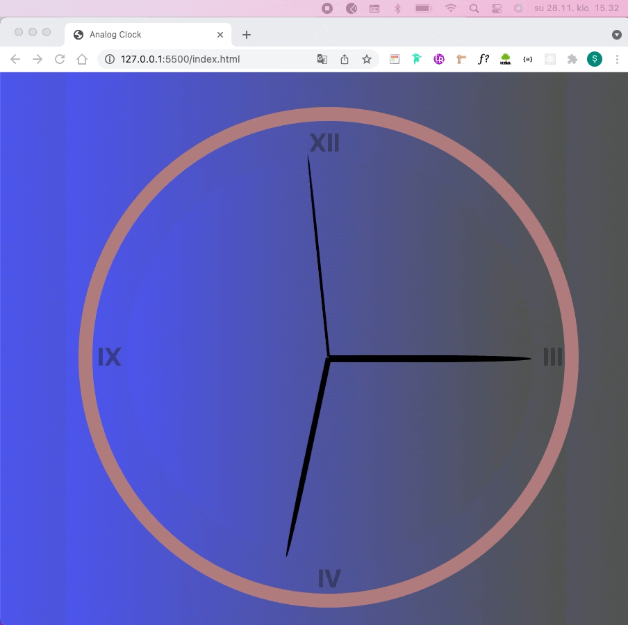 GitHub sefikkesim/Analog_Clock https//sefikkesim.github.io/Analog