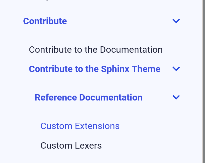Review left sidebar · Issue 204 · scylladb/sphinxscylladbtheme · GitHub