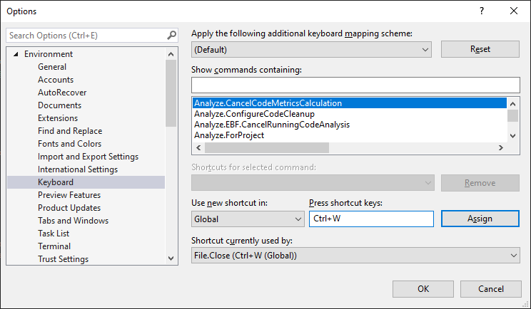 Ctrl+W handle by Visual Studio does not work · Issue #3023 · VsVim ...