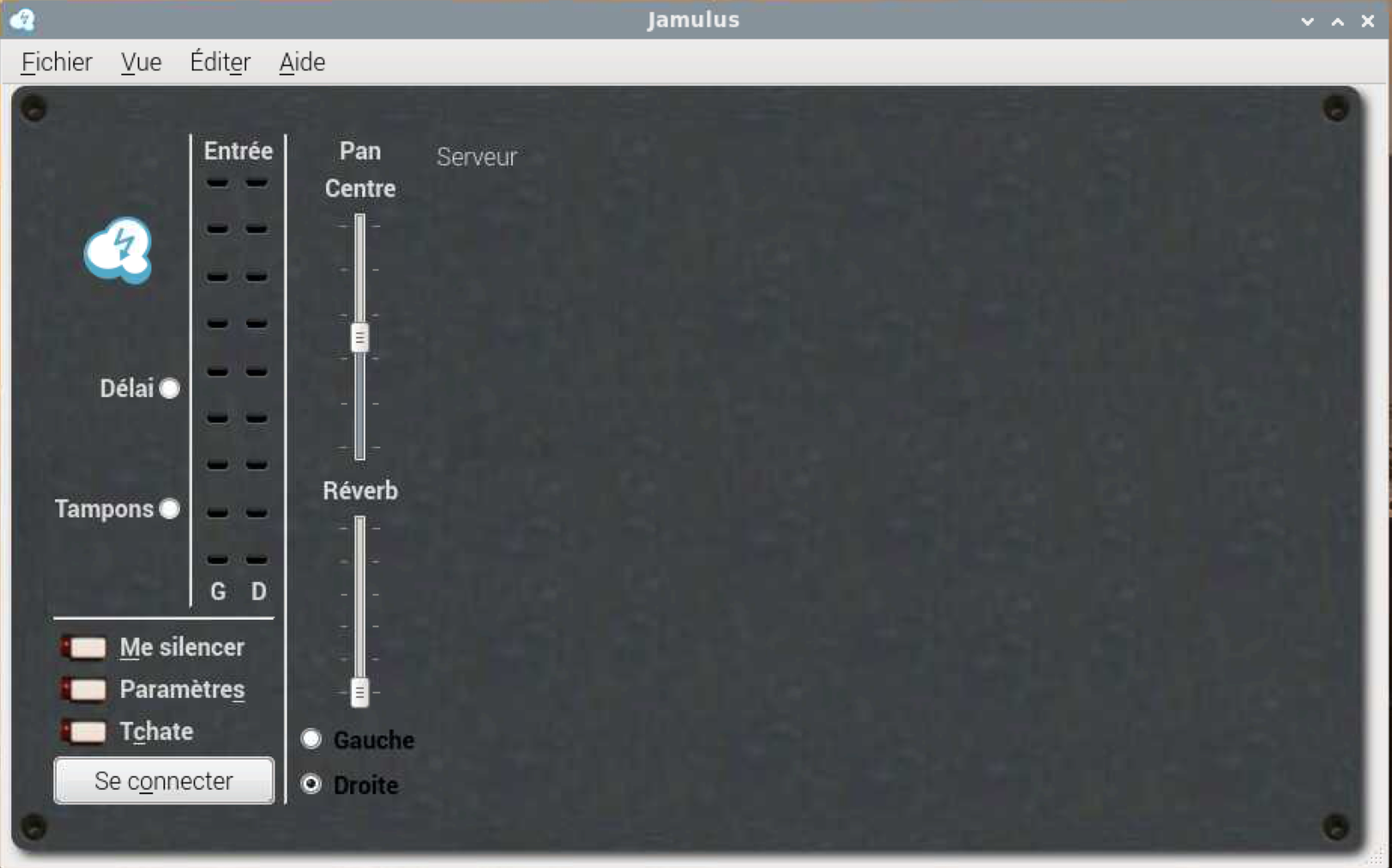 Fenêtre principale de Jamulus