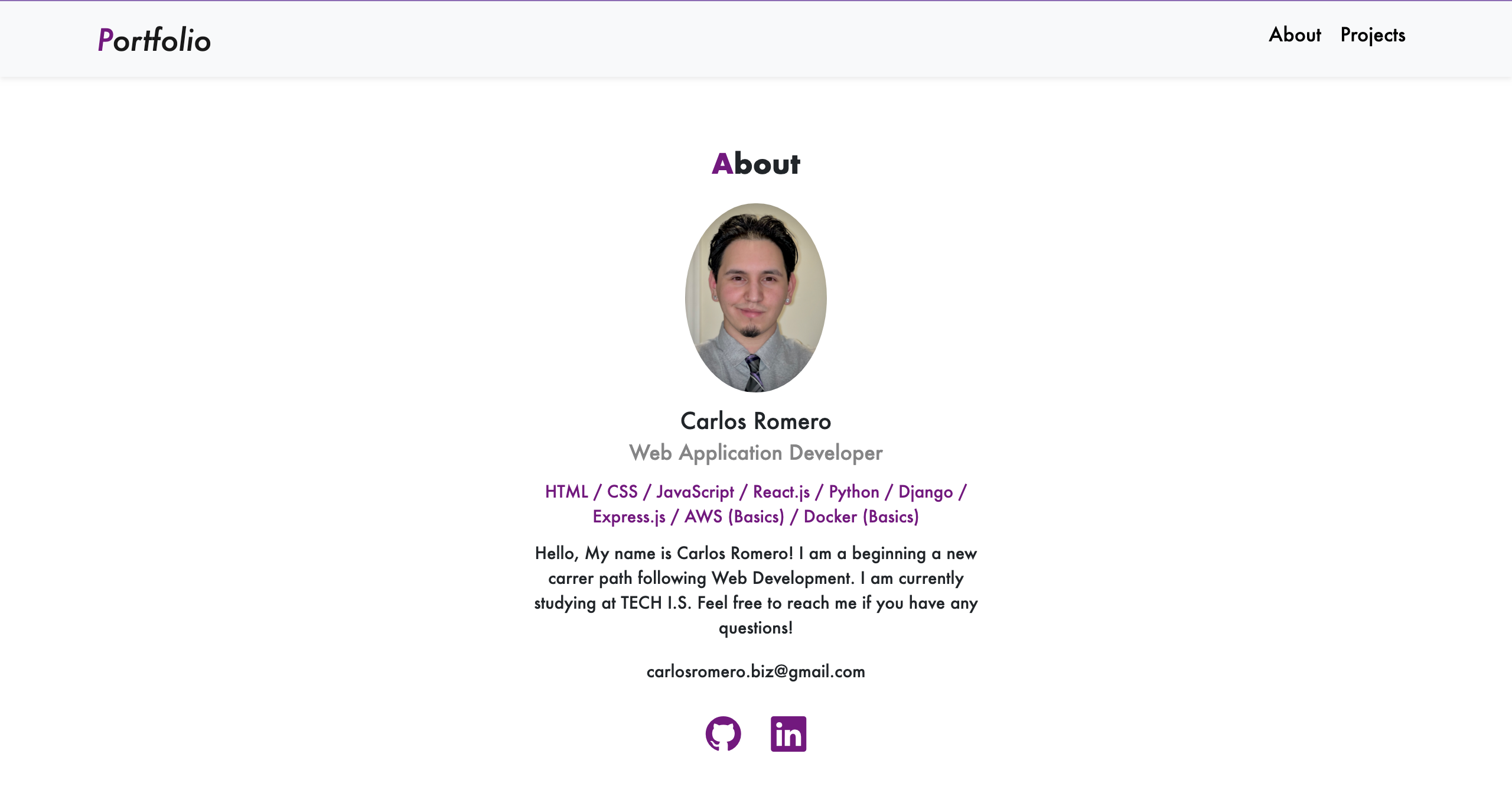 GitHub - carlostechis/Portfolio: This is my Portfolio project