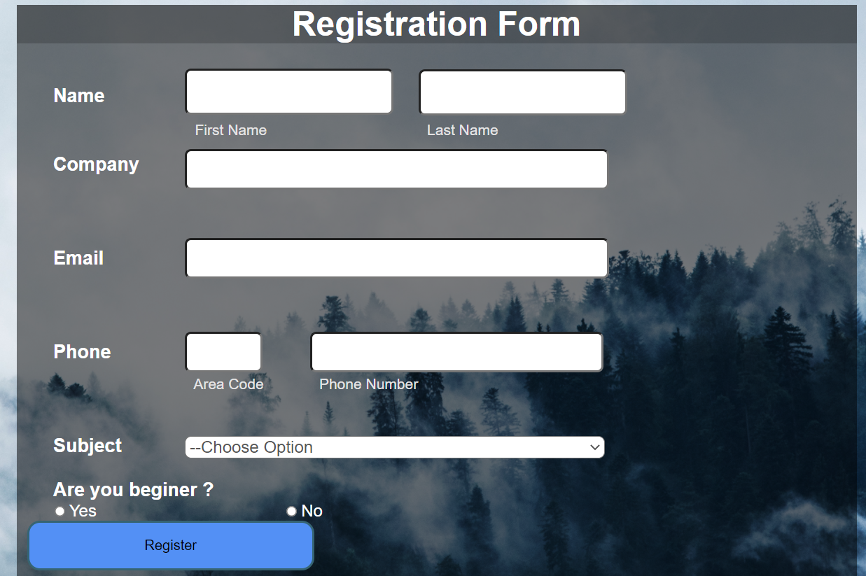 GitHub - VELIVELA1/Registration-Form-: Registration Form using Html and CSS