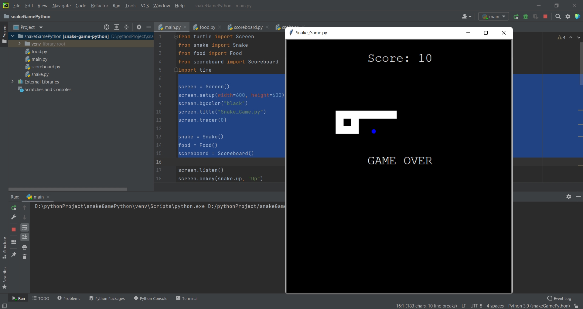 GitHub - VinothKumar-Vu/snakeGame