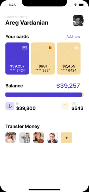 GitHub - aregvarda/Wallet: SwiftUI Prototyping Wallet App Interactive UI
