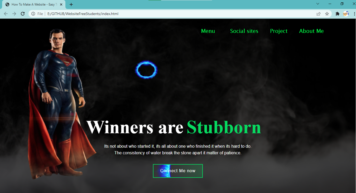 GitHub - WizardBrew/WebsiteSuperman: Website with hover Superman Effect ...