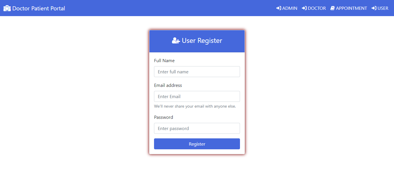 4 0 User register